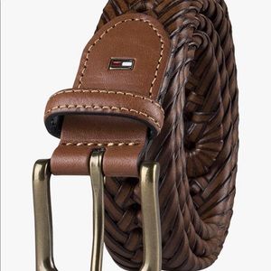 Tommy Hilfiger Leather  Braided Belt